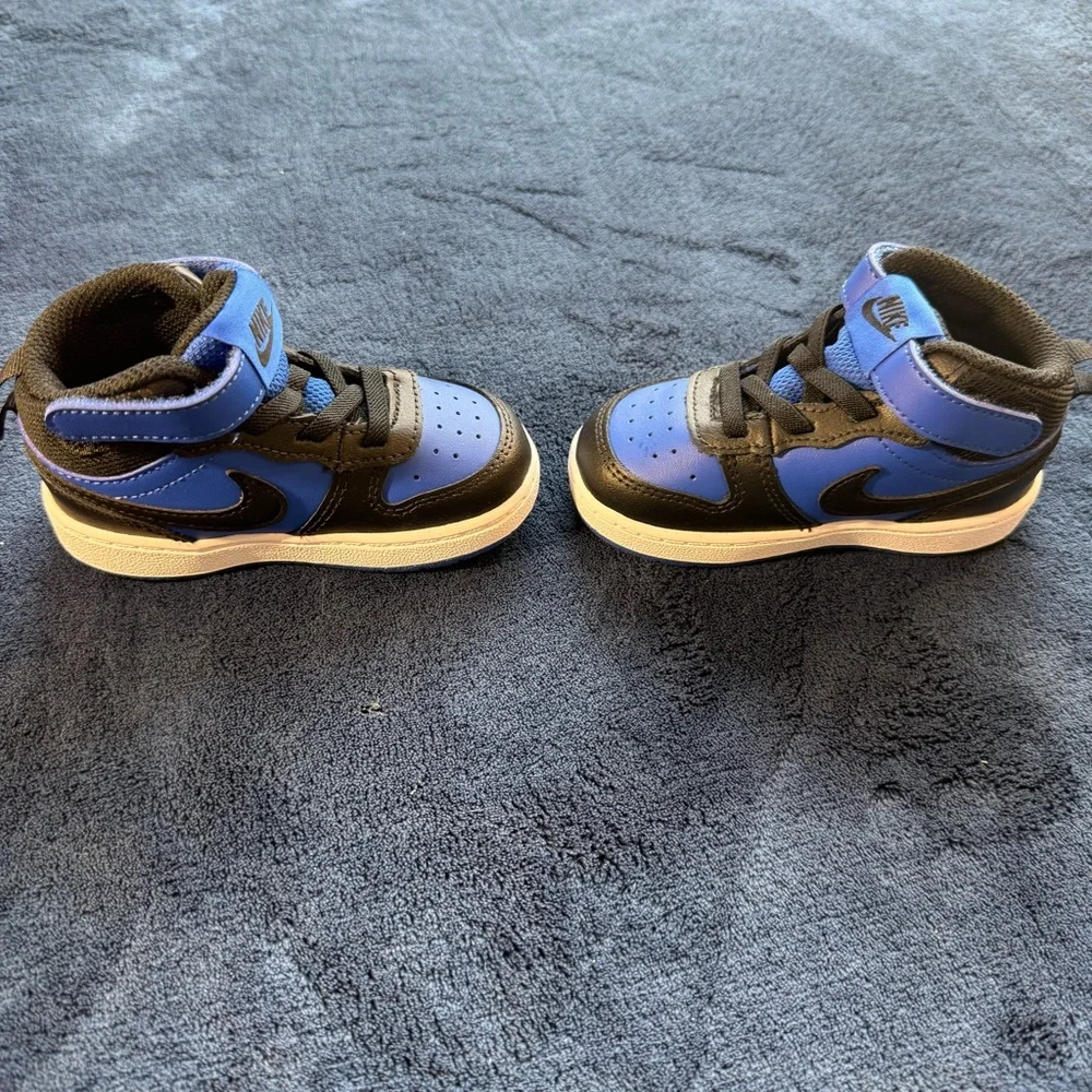 Nike‎ Court Borough Mid 2 6C Toddler Blue Black CD7784-404 NIB